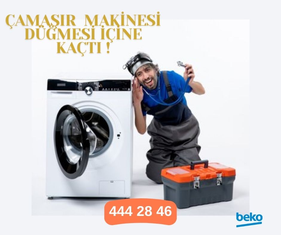 Beko Çamaşır Makinesi Düğmesi İçine Kaçtı