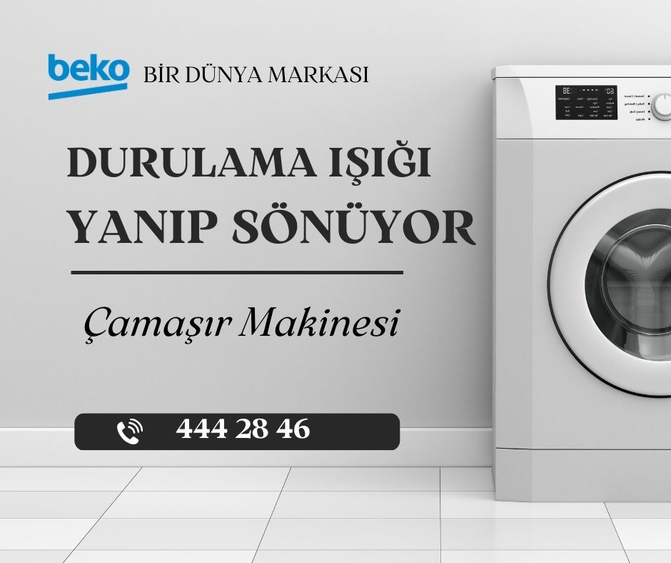 Beko Çamaşır Makinesi Durulama Işığı Yanıp Sönüyor