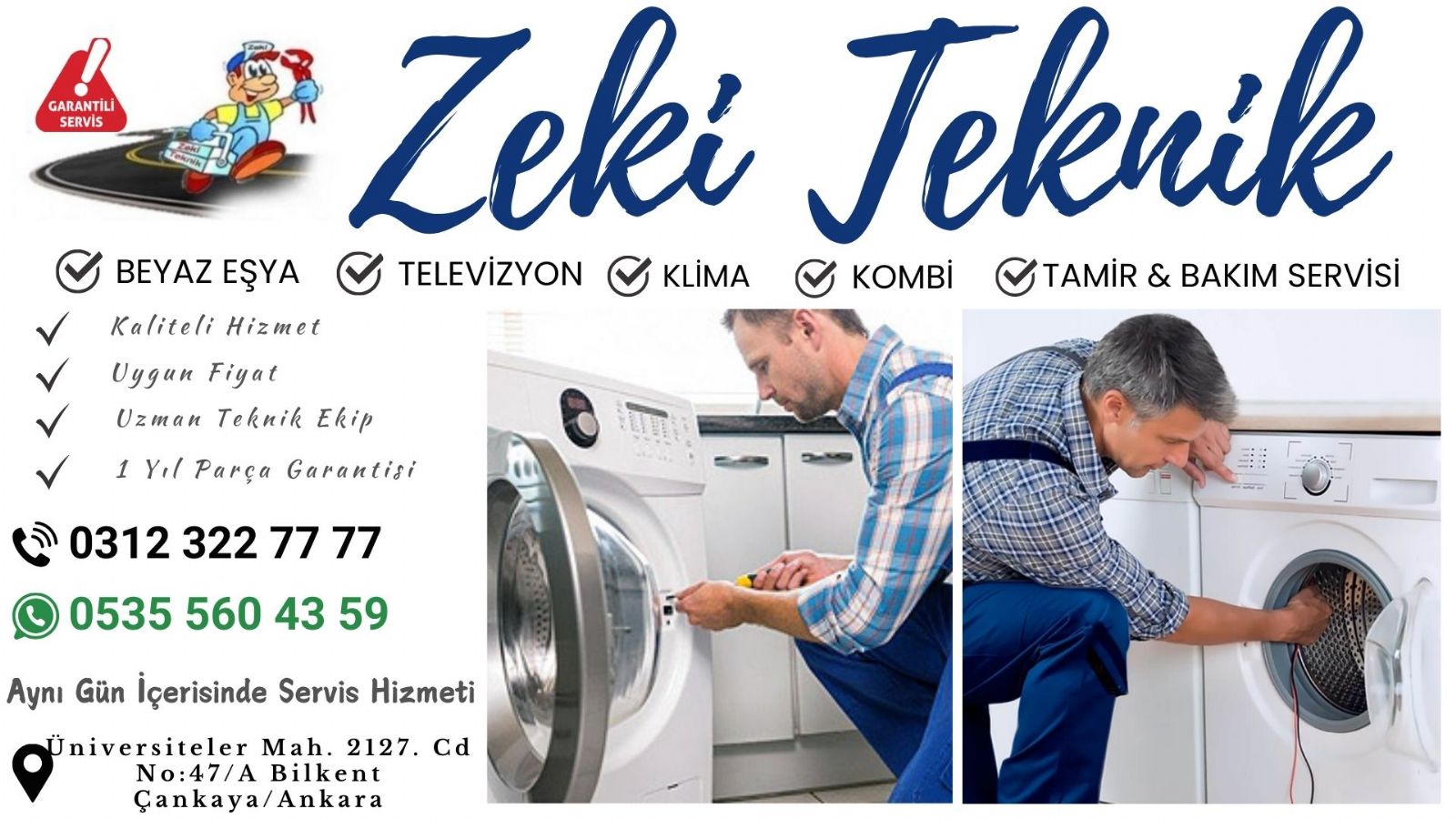 Bilkent Çamaşır Makinesi Tamircisi