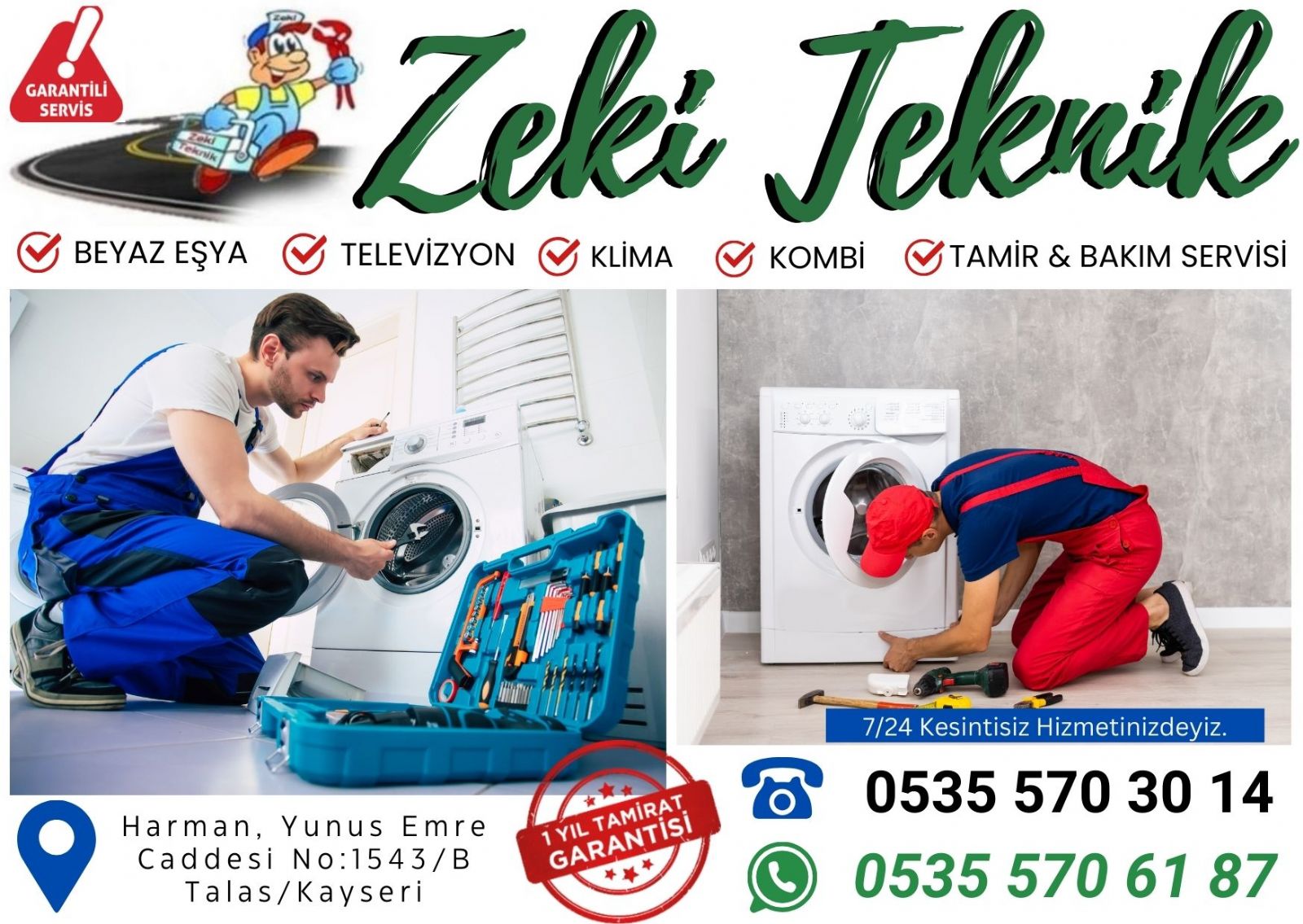 Talas Çamaşır Makinesi Tamircisi