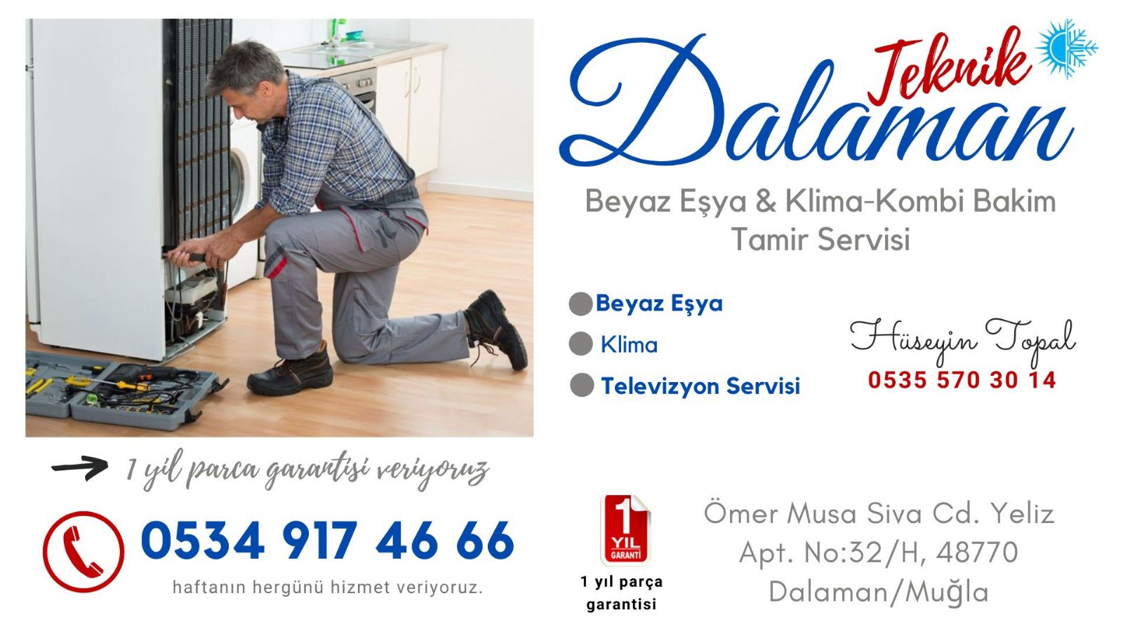 dalaman çamaşır makinası tamircisi
